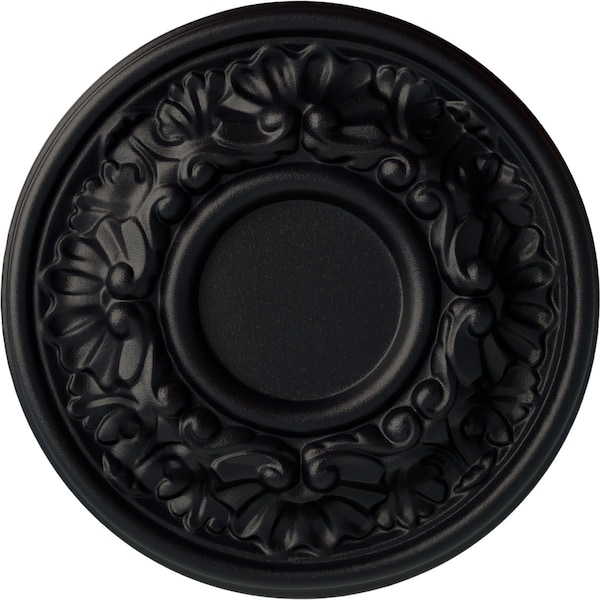 Ekena Millwork Odessa Ceiling Medallion (Fits Canopies up to 2 1/2"), Hand-Painted Steel Gray, 7 1/2"OD x 1 1/8"P CM07ODSGS - main